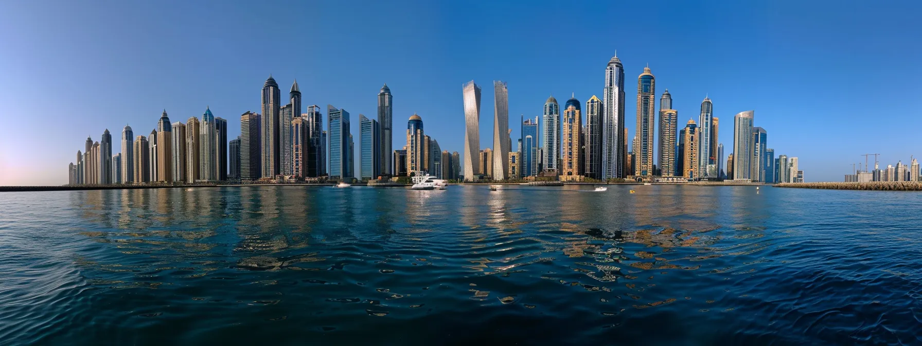 a bustling dubai skyline with a diverse array of modern skyscrapers representing the dynamic accounting landscape guiding entities through the maze of tax obligations in the uae.